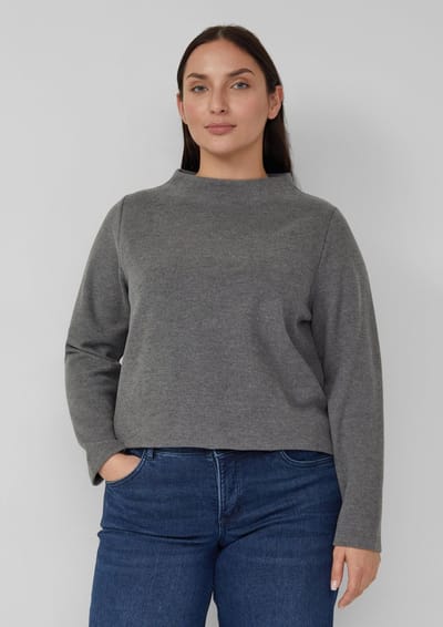 s.Oliver - female - Zacht sweatshirt met opstaande kraag