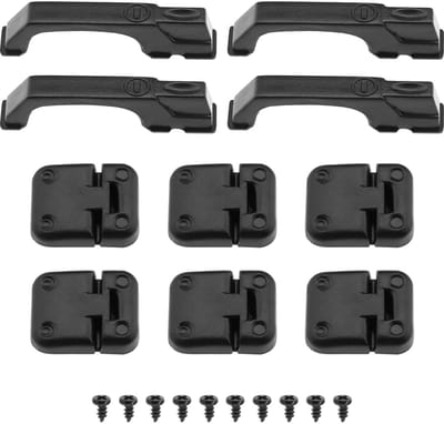 Dailygoods- Deurscharnier Set - RC Auto Deurklink - Compatibel met TRX-4 1/10 - Kunststof - Zwart - Inclusief schroeven