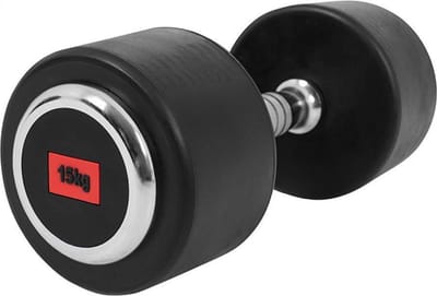 Gorilla Sports Dumbell - Vaste Halter - Gietijzer met Rubber coating - 15 kg