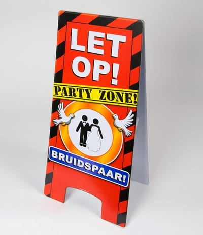 Paperdreams - Warning sign - Bruidspaar