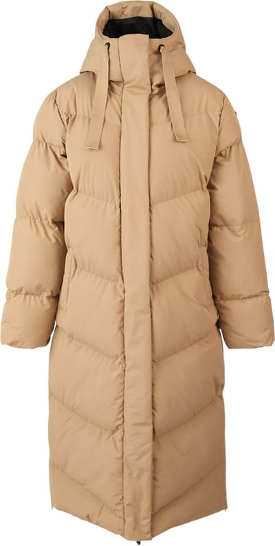 Brunotti Bigsury Dames Lange Puffer Jas - Beige - XS
