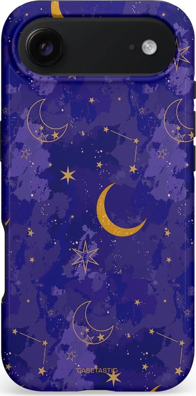 Casetastic hoesje geschikt voor Apple iPhone Air - MagSafe - Dubbellaagse bescherming - Sterrennacht - Fashion Case - Donkerblauw