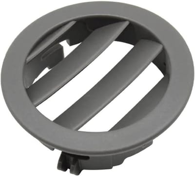 Ventilatierooster Dashboard - Airco Paneel - Auto Interieur - Stofbestendig Slijtvast - Klein Rond - Grijs Links
