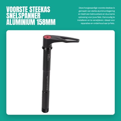 Dailygoods- Steekas Heavy Duty - Aluminiumlegering - Snelspanner - Lichtgewicht - Eenvoudig te installeren - Hoge betrouwbaarheid (L: 158 mm) - Fietsas