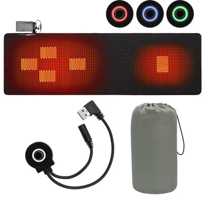 Outdoor USB Verwarmde Slaapmat – Elektrische Verwarming Pad voor Camping, Wandelen en Reizen – Warm Slaapzak Matras – Elektrische Mat – Camping Accessoires – Reisuitrusting