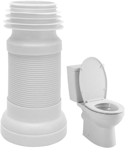 Toilet aansluiting buis flexibel - verstelbare lengte 250-500 mm - universele verbinding - eenvoudig aan te passen - ShopVlot