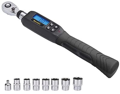 Digitale momentsleutel 3/8" met zoemer en LED-flitsmelding