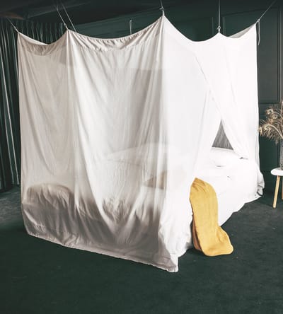 Deconet Katoen klamboe - Classic XXL- L210 x B240cm WIT - 2pers