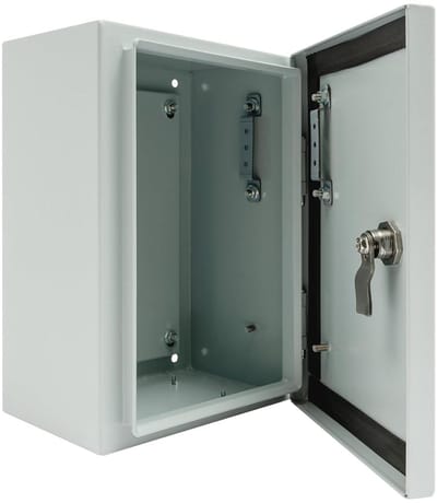 Aftakkast Roestvrijstaal - Meterkast Buiten - Elektrische Beveiliging - IP65 Waterdicht - 20x15x30 cm - Grijs