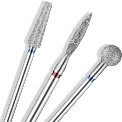 Set van 3 Professionele Nagelfrees Bits van Wolfraamlegering voor Gel en Acryl Nagels, Perfect voor Het Verwijderen van Nagelriemen en Vijlwerk