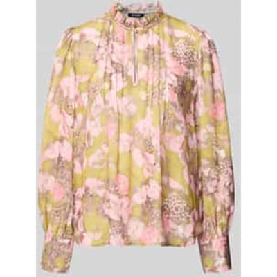Regular Fit overhemdblouse met kraag met ruches model 'Belmira'