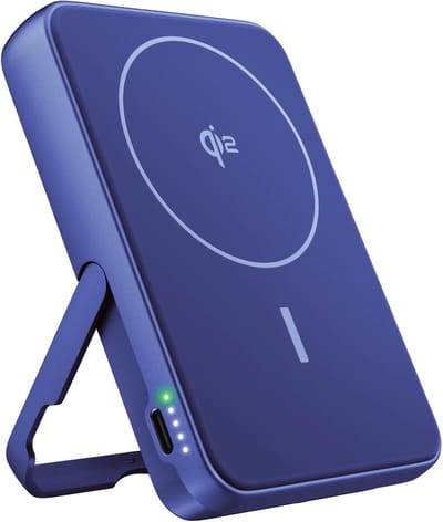 Fresh 'n Rebel Magnetische Powerbank 10000 mAh - MagSafe & Qi2 geschikt - Draadloze Powerbank iPhone & Android - USB-C - True Blue