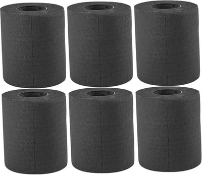 Zwarte papieren handdoeken - Toiletrol decoratief - Badkamer keuken - 4-laags zacht absorberend - 10x12cm - Zwart