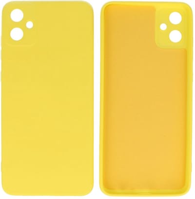 Fashion Backcover Telefoonhoesje - Color Hoesje - Geschikt voor de Samsung Galaxy A05 - Geel