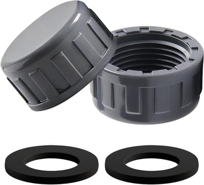 Plastic Einddoppen - Afsluitdoppen - Lekkages Dichten - Hoogwaardig PVC - 40 mm - Grijs