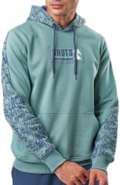 Embrator mannen Hoodie zeegroen/blauw maat XXL