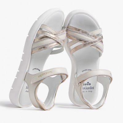 Sandalen Nerogiardini Perseo T.Seoul 1 Platino T.Brill 6074 Tr N - Fashion Wear - Kinderen