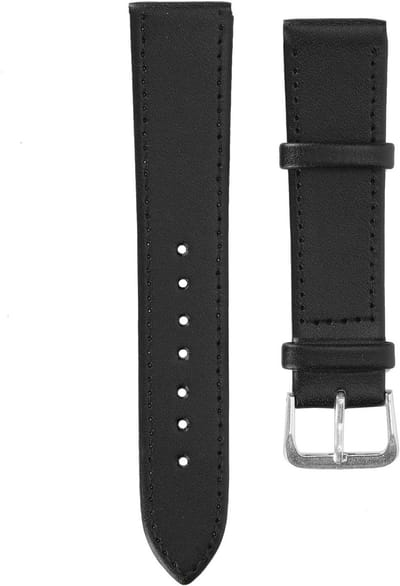 Zwarte PU Leren Horlogeband met Gesp - Universele Vervangband voor Horloge 12mm-22mm, Geschikt voor Mannen en Vrouwen, Duurzaam en Stijlvol Accessoire