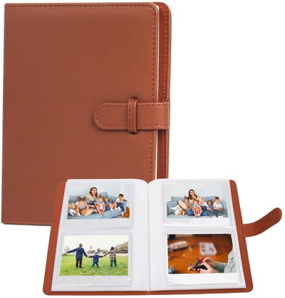 Dailygoods - VOVMOEYA Fotoalbum met 80 vakjes voor foto's van 8,5 x 4,5 inch, voor Polaroid camera's, voor Fujifilm Instax Wide 400/300/210, inschuifbaar fotoboek, album, 20 pagina's, geschikt voor 80 foto's,