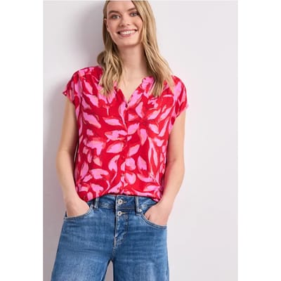 Shirt met knoopsluiting en print