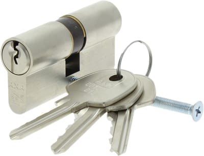 AXA Dubbele Veiligheidscilinder (Security): 30-30 mm, incl. 3 sleutels. SKG**