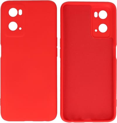 Hoesje Geschikt voor de OPPO A76 - Fashion Backcover Hoesje - Colorful Telefoonhoesje - Rood