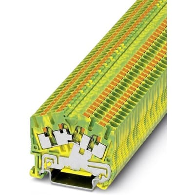 Phoenix Contact 3212011 Aardklem 3-etages 5.2 mm Snelaansluiting Groen, Geel 50 stuk(s)