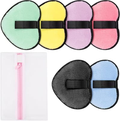 Herbruikbare Make-up Verwijder Pads, Set van 6 Stuks - Ultra-Zachte Reinigingspads voor Gezicht en Huid, Wasbare Pads met Waszak, Geschikt voor Alle Huidtypen