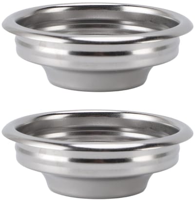 Cosensi- Filterhouder Roestvrij Staal - 2 Stuks - Koffiefilterhouder - Portafilter Filtermand - Eenvoudig Onderhoud - Effectieve Fijne Filtering - Koffiefilter