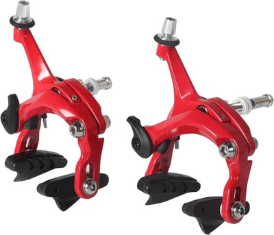 Racefiets Rem Klauw Set 47-57mm C-Vorm Voor en Achter Rood