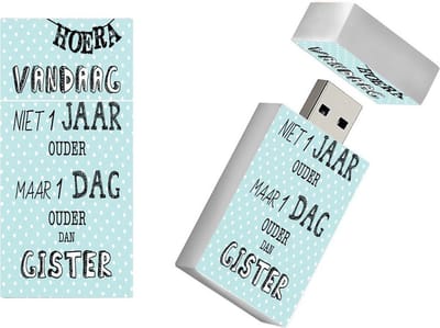 128GB 3.0 Leuke verjaardagscadeaus USB stick cadeau voor mannen model1051, verjaardagscadeau voor hem,