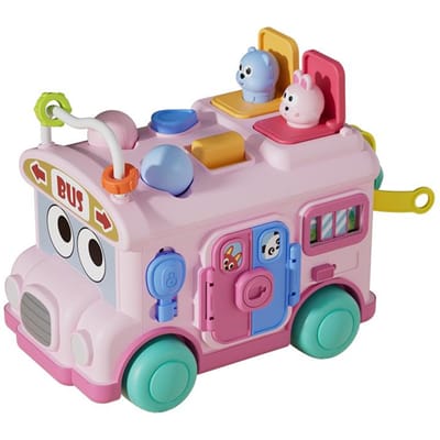 Montessori Educatief Baby Drukke Bus Speelgoed Peuter Activiteit Fijne Motoriek Leren Reis Speelgoed Voor Kinderen