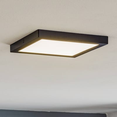 LED-paneel Abia hoekig 300x300 mm 22W 2200lm 2700K Zwart