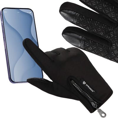Springos Handschoenen - Touch - Zwart - Nylon - Unisex - Maat S