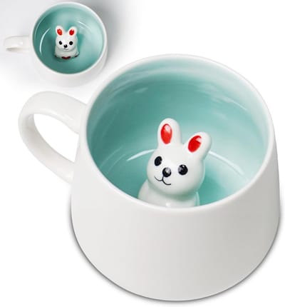 Schattige 3D Koe Keramische Mok met Deksel en Lepel, Perfect voor Koffie, Thee en Chocolademelk, Ideaal Cadeau voor Vrouwen en Vrienden, Geschikt voor Thuis en Kantoor