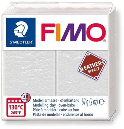 FIMO leather-effect - ovenhardende boetseerklei standaard blokje 57 - oker