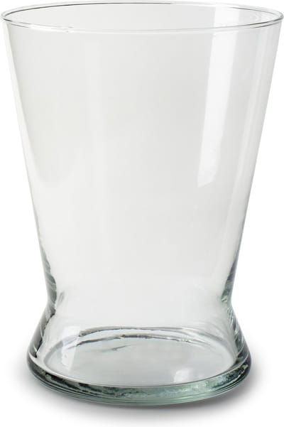 Jodeco Bloemenvaas Xana - helder transparant - glas - 18,5 x 25 cm