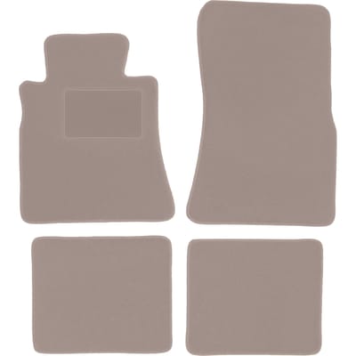 Beige velours matten voor: Mercedes SE W126 sedan (1979-1991)