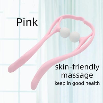 Handmatige cervicale stimulator voor nek- en nekklem, multifunctioneel schouder- en nekontgrendelingsapparaat, rolpers roze