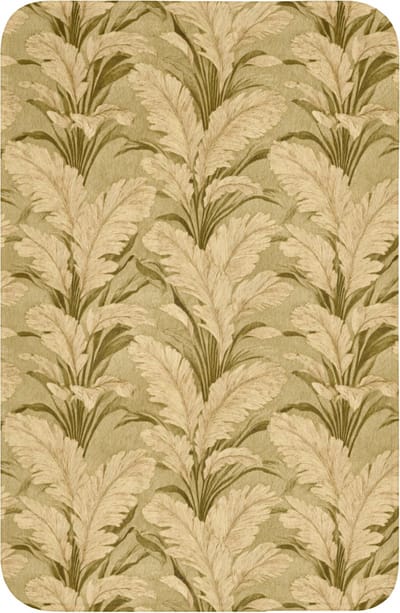 WC mat 40x60 cm - Antislip - Palmbladeren - Klassiek - Groen - Toiletmat - Vloermat - Douchemat - Toilet tapijt - Toiletmatten