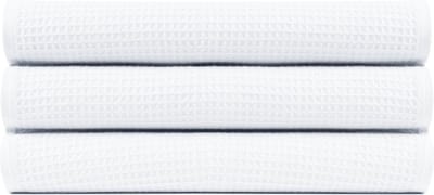 Badlaken 70x140 cm Uni Pure Royal Wafelstof Wit col 1 - 3 stuks