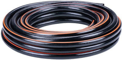 ONF3 - Tuinslang - 15 meter - Duurzaam pvc - Zwart/oranje - Tuinirrigatie - Geschikt voor elke standaardkraan - 13 mm diameter
