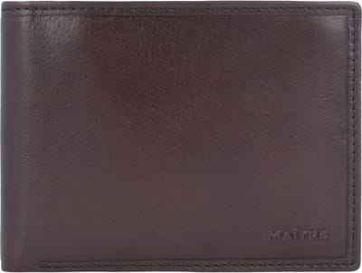 Maître Leren Portemonnee Grumbach Galbert BillFold H8 Dark Brown Bruine
