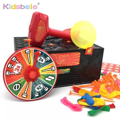 Multiplayer Bordspel Speelgoed Explosie Ballon Spel Desktop Grappig Sla de Ballon Spel Familiefeest Boeiend en Interactief Speelgoed black