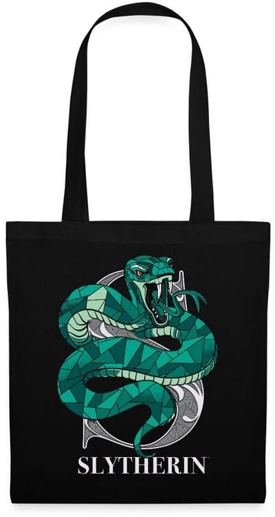 Harry Potter Slytherin Coat of Arms Monochrome Tas Van Stof Schoudertas