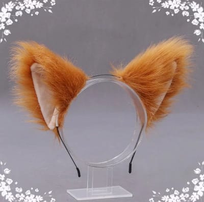 Akyol - vos hoofdband – vossen– bos – vacht -vos - vossen oren-vos diadeem- – oren vos -vossenoor -carnaval -feest - haarband -diadeem-festival - accesoires – verjaardag – verassing – cadeau