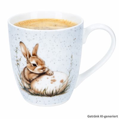 Bunny Jumbobecher 500 ml blauw uit porselein – 428629