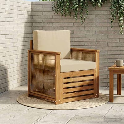 vidaXL - Buiten - Midden - Sofa - Naturel