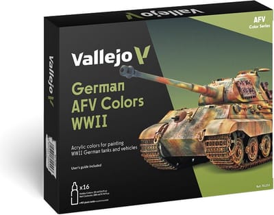 Vallejo Hobbyverf Acrylverf - 70255 Model Color - Duitse AFV Kleuren WWII - Acryl Set 16x Verf set - 16x 18 ml