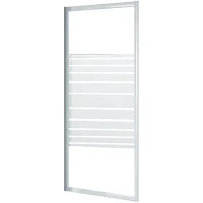 Baseline - Inloopdouche 80 X 185cm - Wit Profiel - 4 Mm Helder Glas